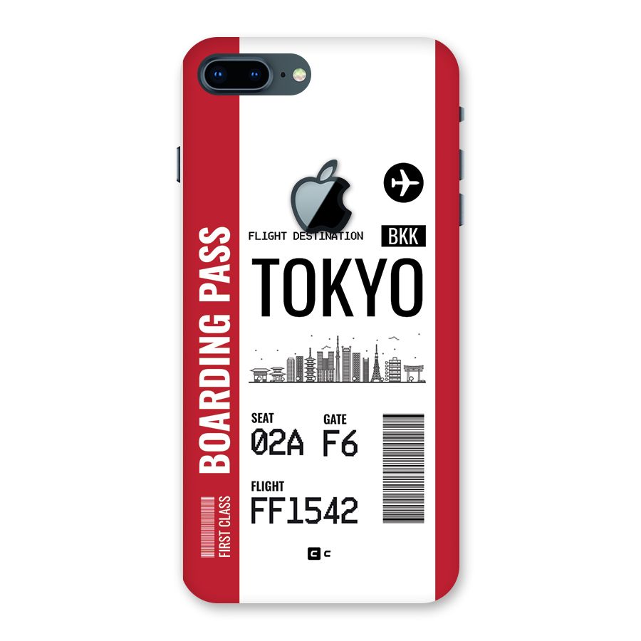 Tokyo Boarding Pass Back Case for iPhone 7 Plus Apple Cut