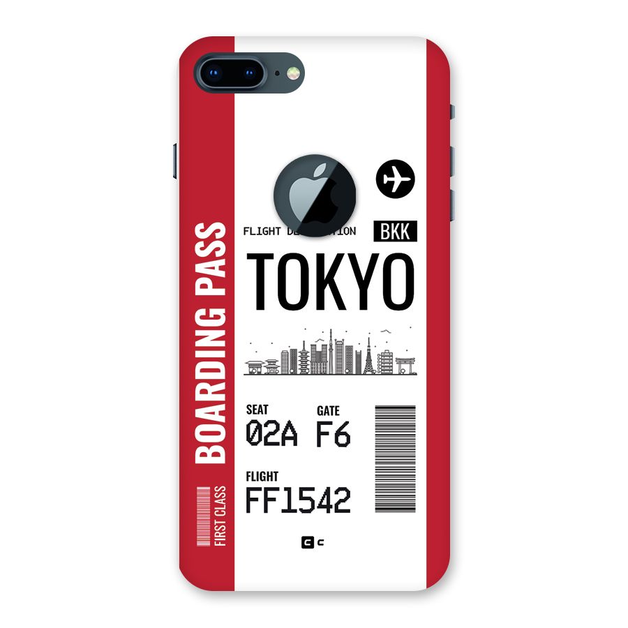 Tokyo Boarding Pass Back Case for iPhone 7 Plus Logo Cut
