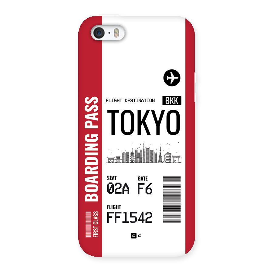 Tokyo Boarding Pass Back Case for iPhone SE 2016
