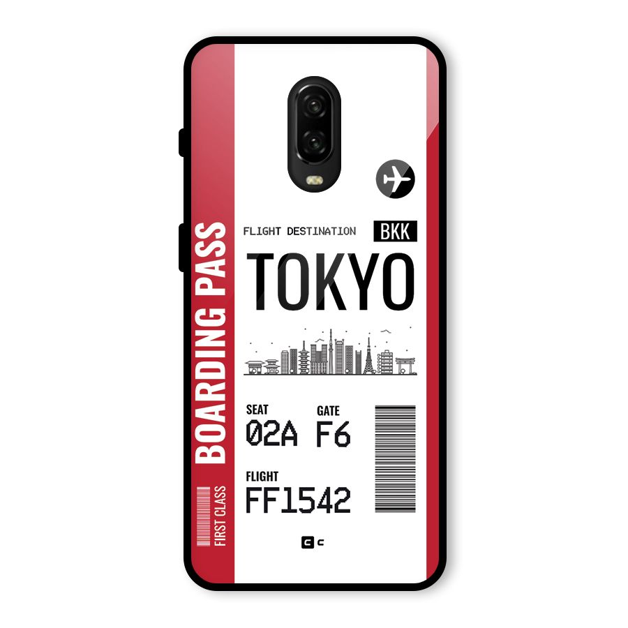 Tokyo Boarding Pass Glass Back Case for OnePlus 6T