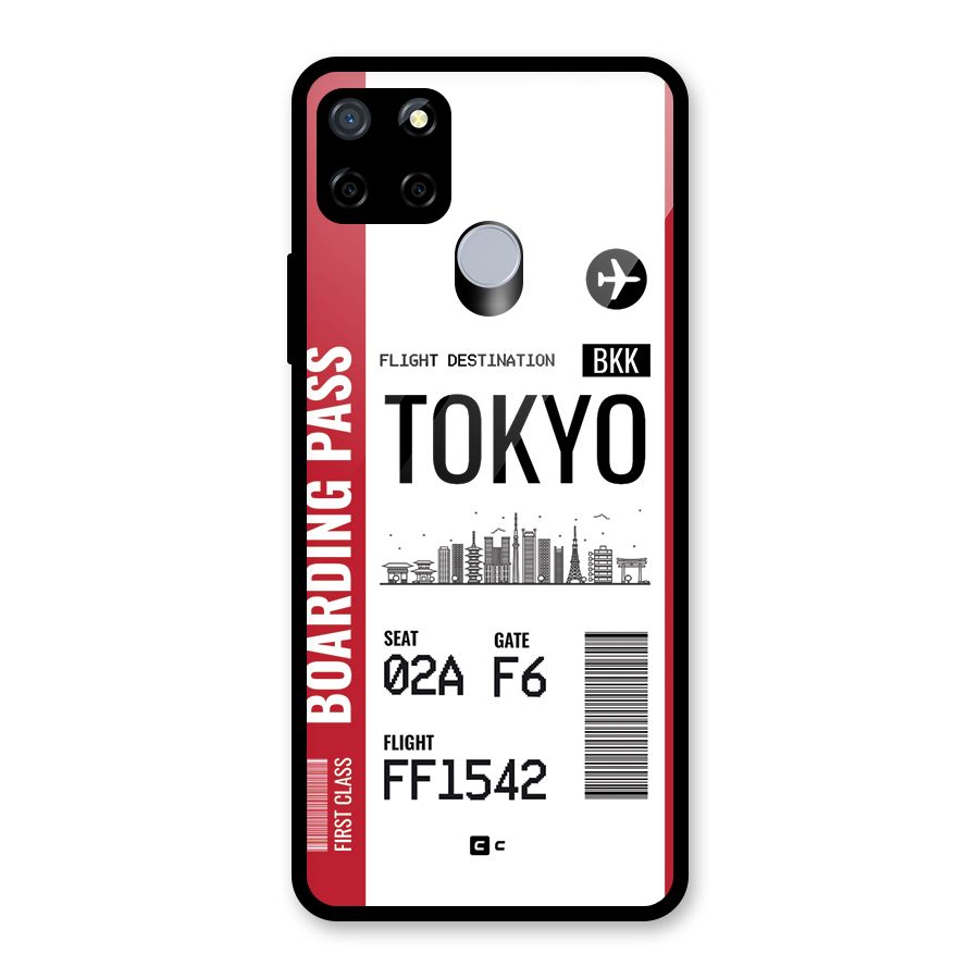 Tokyo Boarding Pass Glass Back Case for Realme Narzo 20