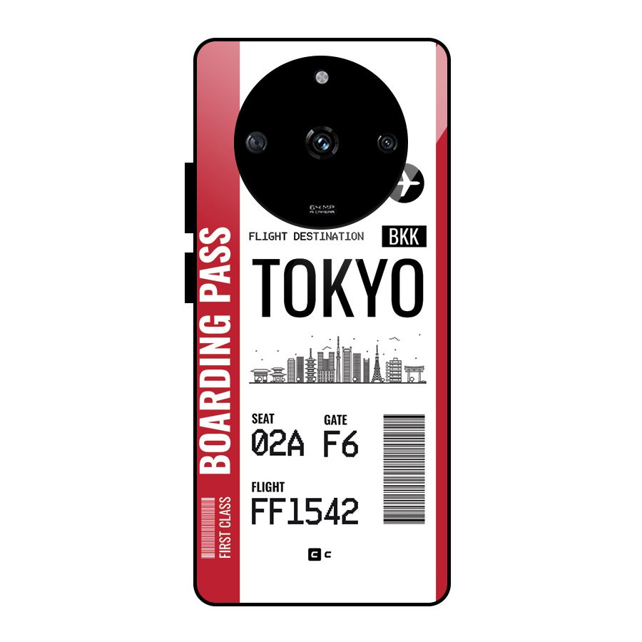 Tokyo Boarding Pass Glass Back Case for Realme Narzo 60 5G