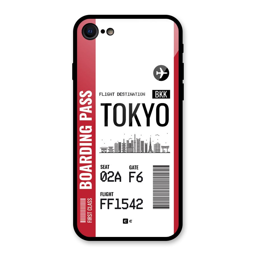Tokyo Boarding Pass Glass Back Case for iPhone 7
