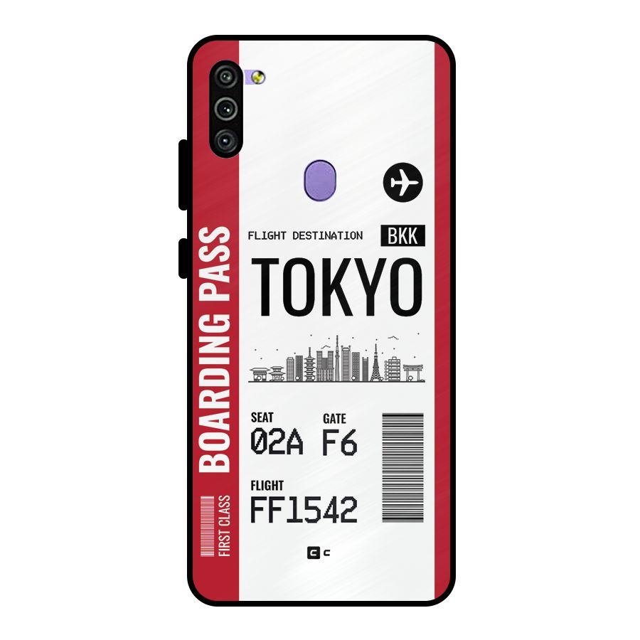 Tokyo Boarding Pass Metal Back Case for Galaxy M11