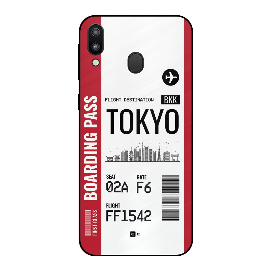 Tokyo Boarding Pass Metal Back Case for Galaxy M20