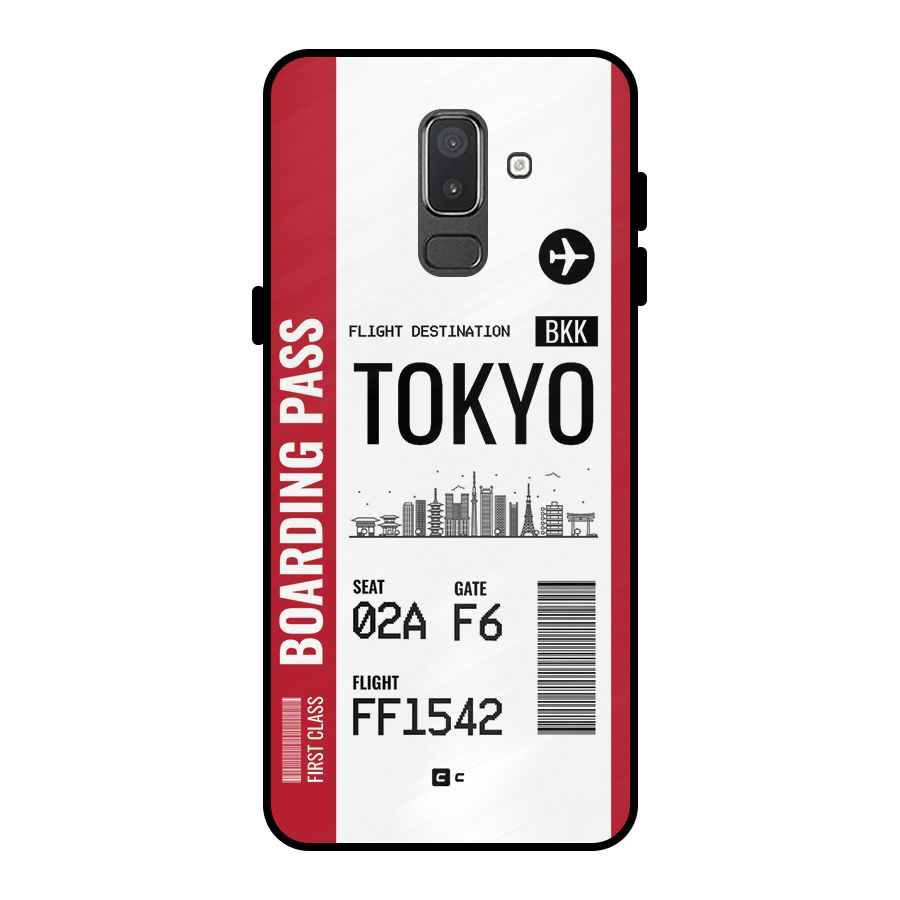 Tokyo Boarding Pass Metal Back Case for Galaxy On8 (2018)