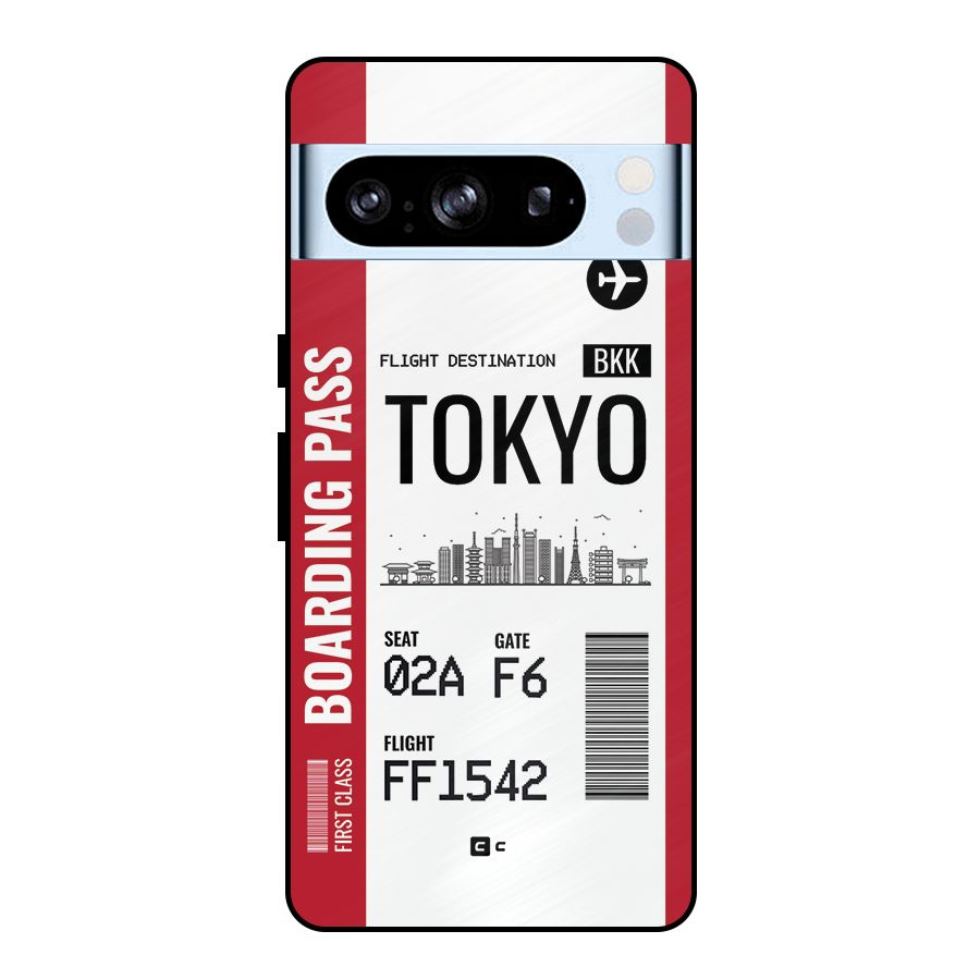 Tokyo Boarding Pass Metal Back Case for Google Pixel 8 Pro