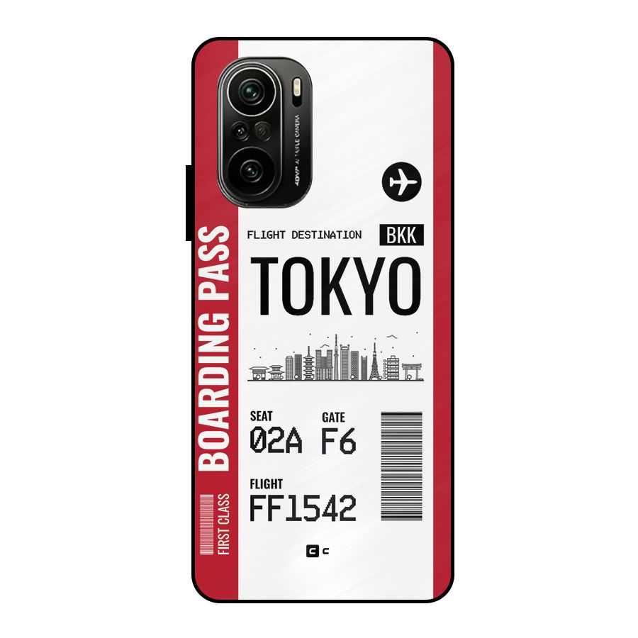 Tokyo Boarding Pass Metal Back Case for Mi 11x
