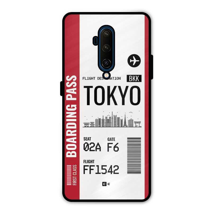 Tokyo Boarding Pass Metal Back Case for OnePlus 7T Pro