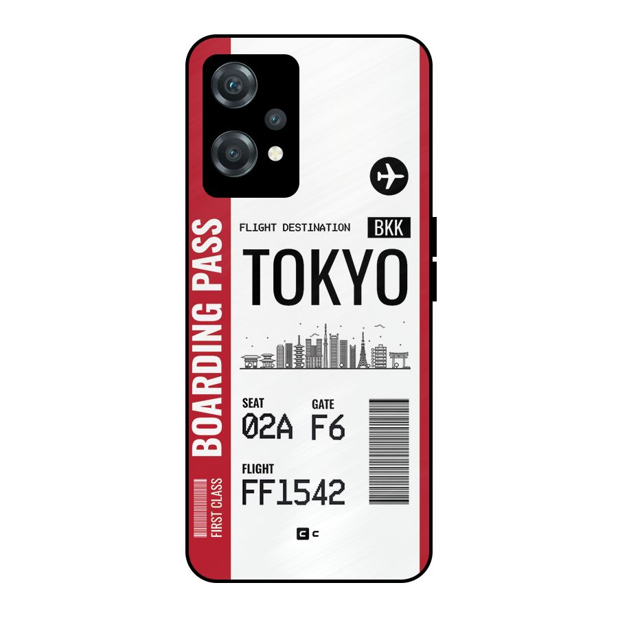 Tokyo Boarding Pass Metal Back Case for OnePlus Nord CE 2 Lite 5G