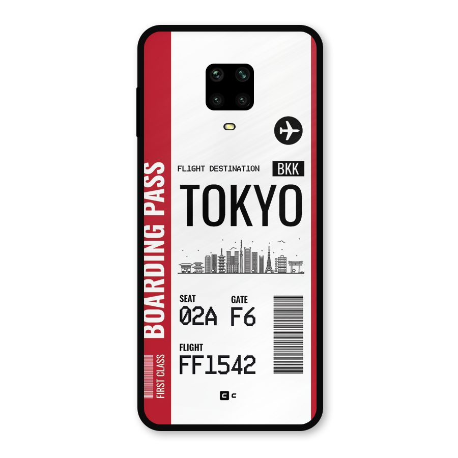 Tokyo Boarding Pass Metal Back Case for Poco M2