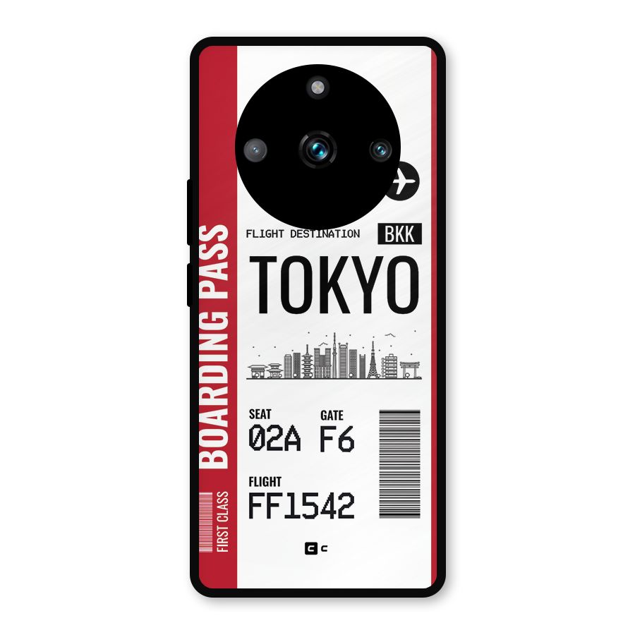 Tokyo Boarding Pass Metal Back Case for Realme 11 Pro Plus