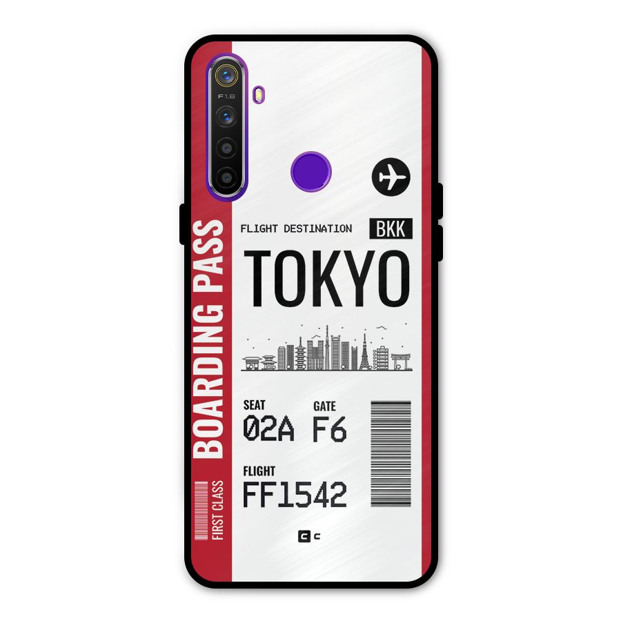 Tokyo Boarding Pass Metal Back Case for Realme 5i