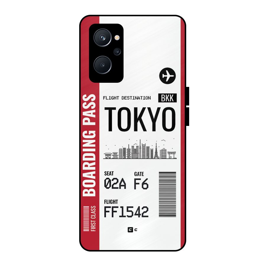 Tokyo Boarding Pass Metal Back Case for Realme 9i 5G
