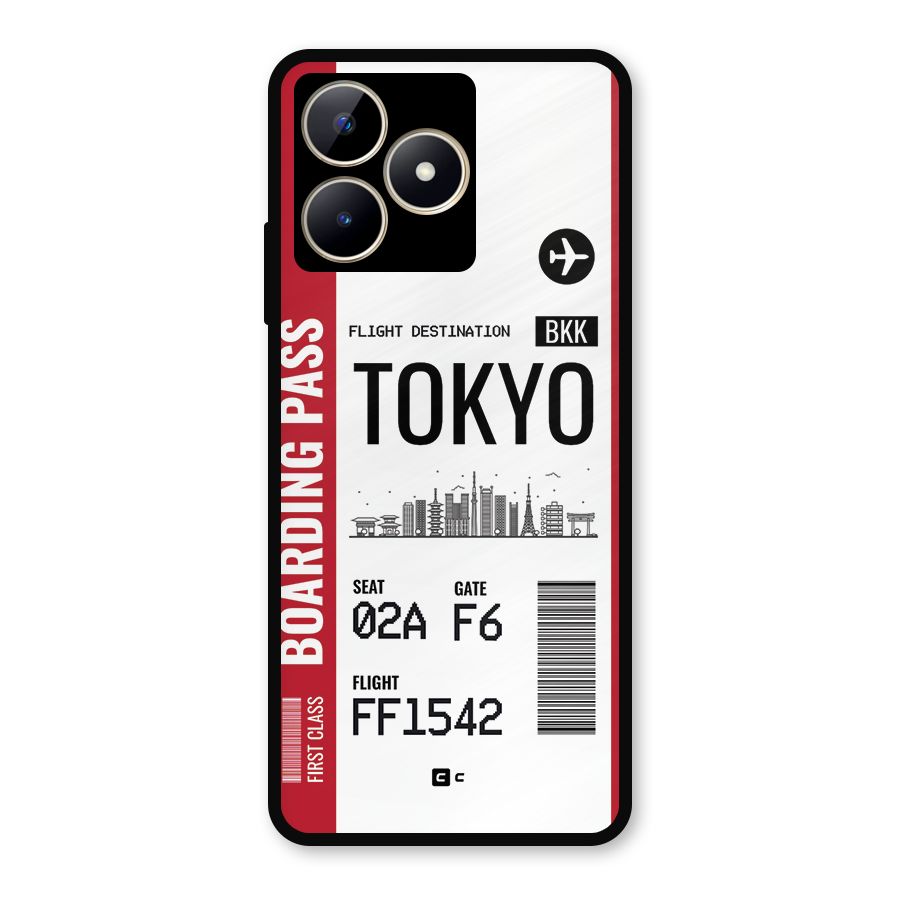 Tokyo Boarding Pass Metal Back Case for Realme C53