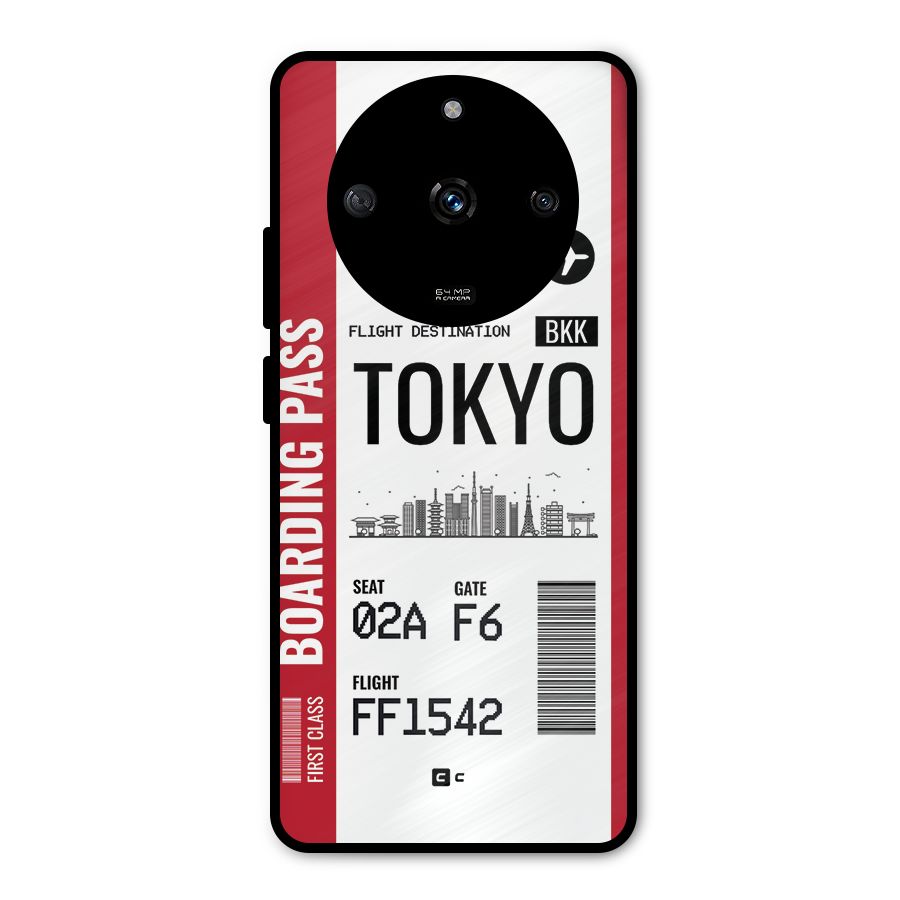 Tokyo Boarding Pass Metal Back Case for Realme Narzo 60 5G