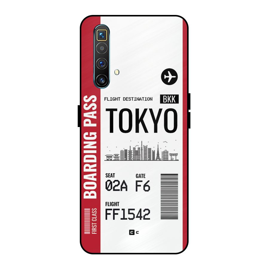 Tokyo Boarding Pass Metal Back Case for Realme X3 SuperZoom