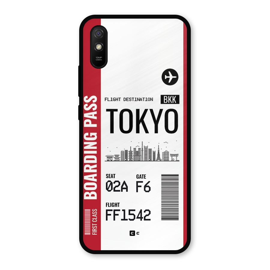 Tokyo Boarding Pass Metal Back Case for Redmi 9a