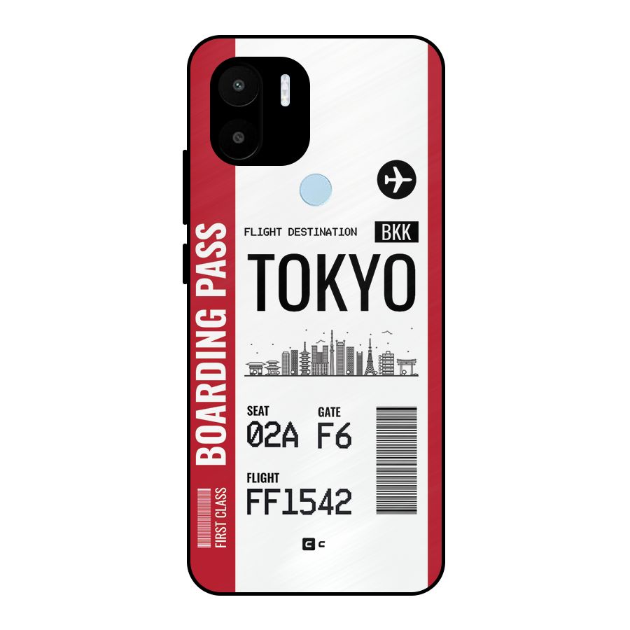 Tokyo Boarding Pass Metal Back Case for Redmi A1 Plus