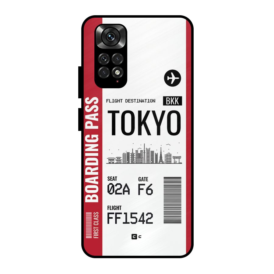 Tokyo Boarding Pass Metal Back Case for Redmi Note 11 Pro