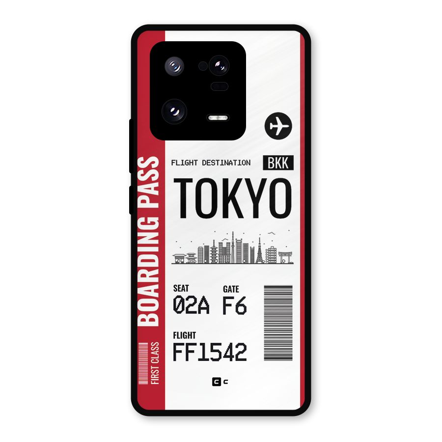 Tokyo Boarding Pass Metal Back Case for Xiaomi 13 Pro