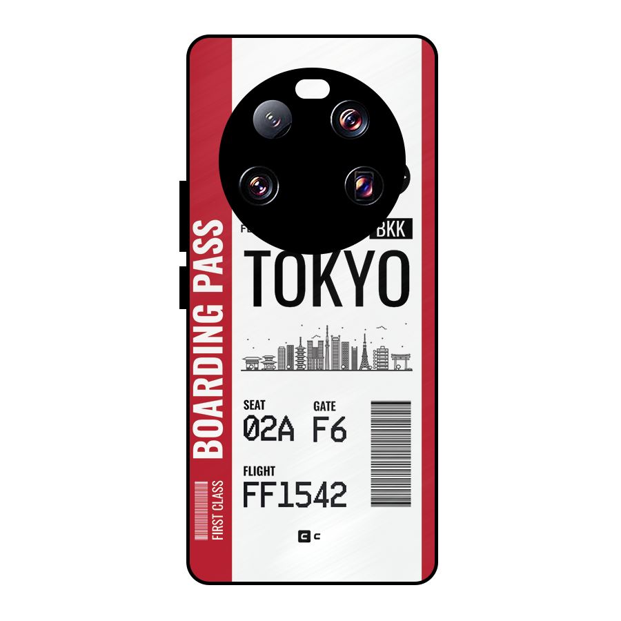 Tokyo Boarding Pass Metal Back Case for Xiaomi 13 Ultra