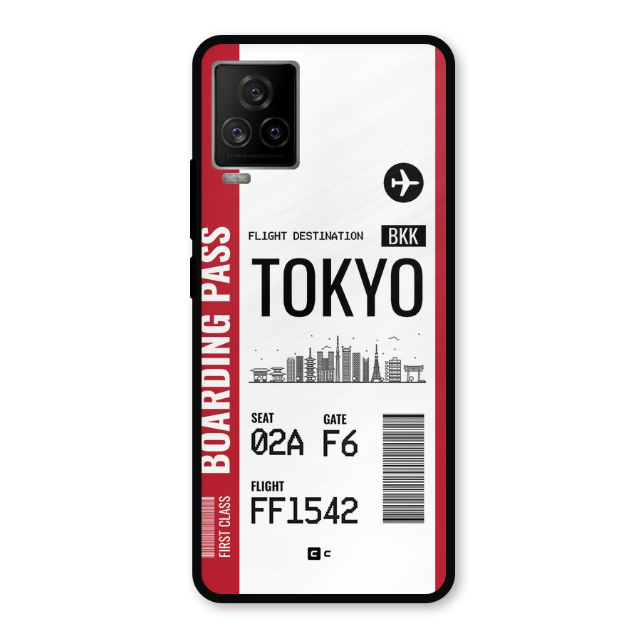 Tokyo Boarding Pass Metal Back Case for iQOO 7 Legend 5G