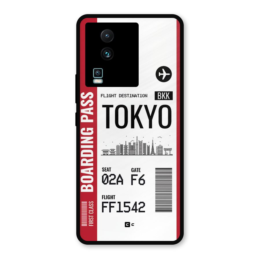Tokyo Boarding Pass Metal Back Case for iQOO Neo 7 Pro