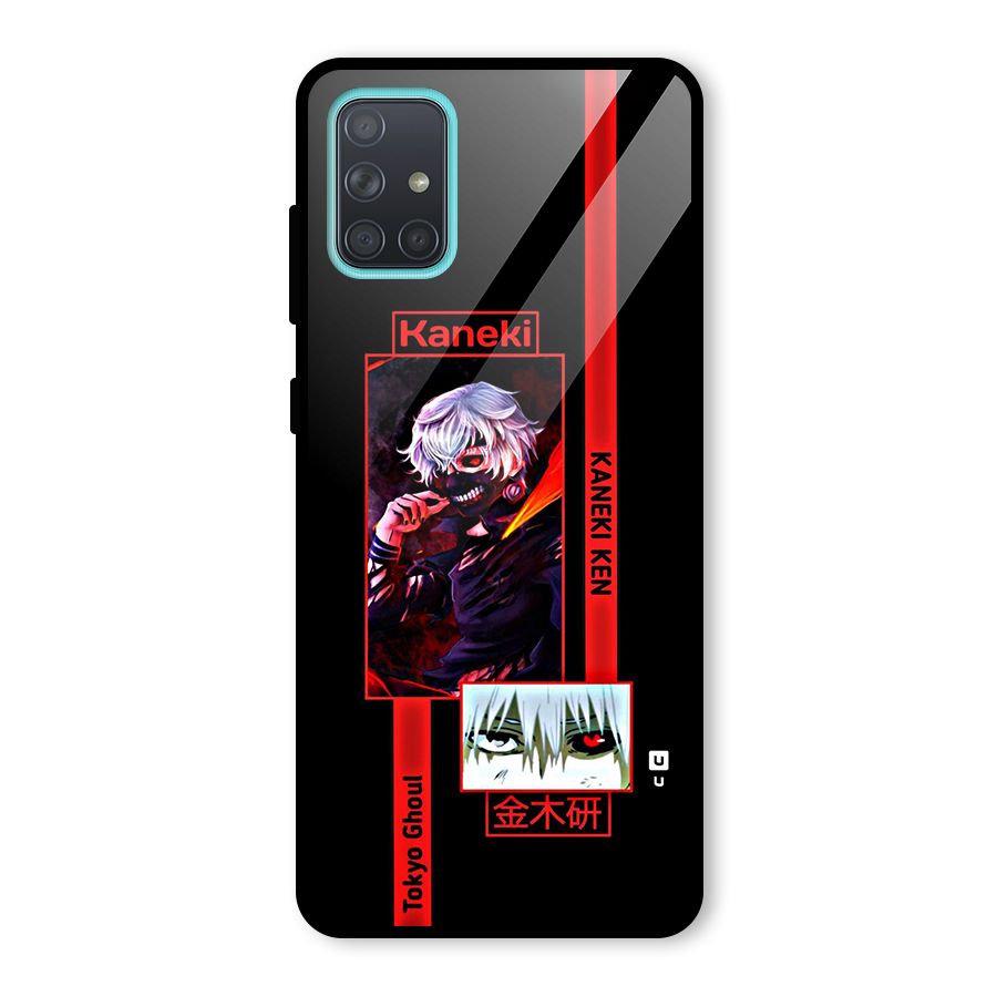 Tokyo Ghoul Kaneki Art Glass Back Case for Galaxy A71