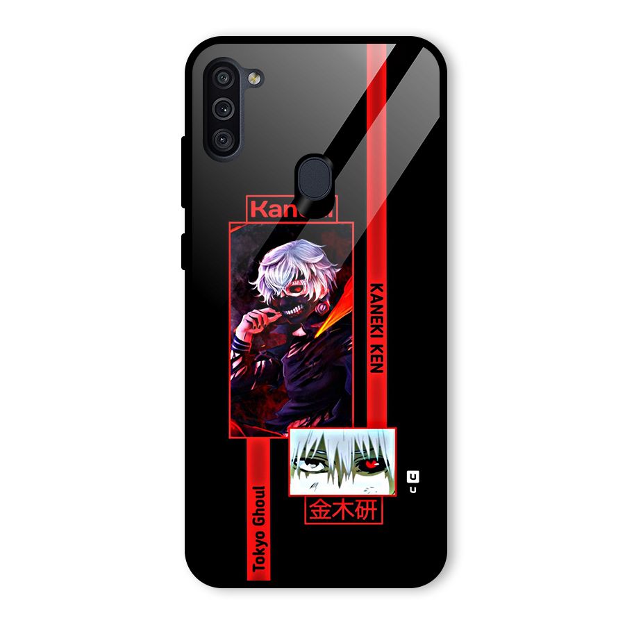Tokyo Ghoul Kaneki Art Glass Back Case for Galaxy M11