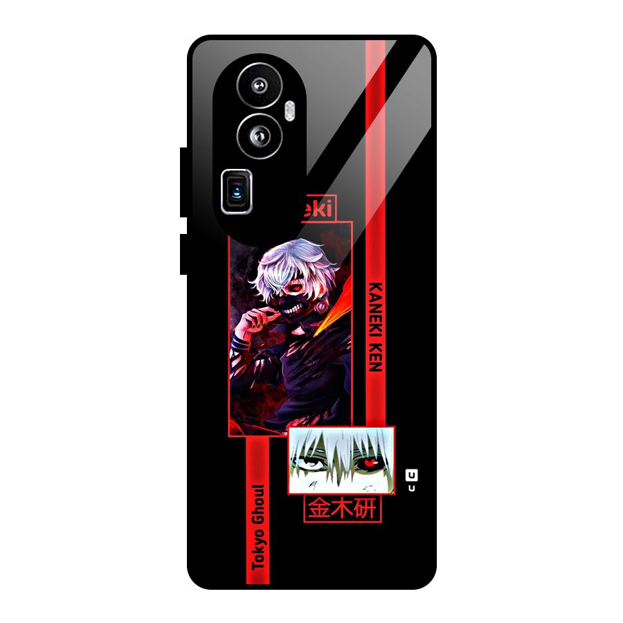 Tokyo Ghoul Kaneki Art Glass Back Case for Oppo Reno10 Pro Plus