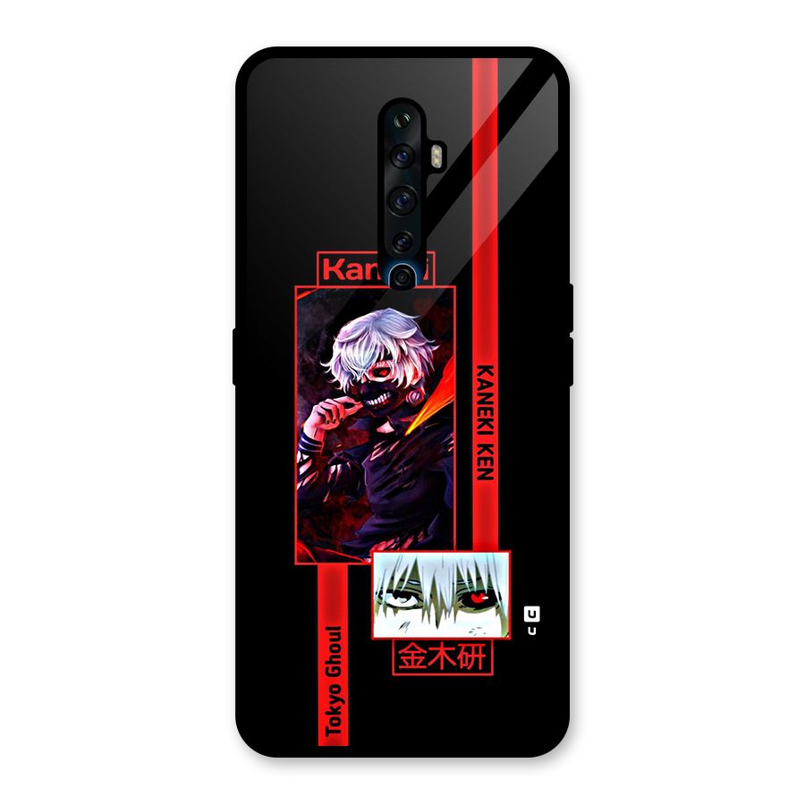 Tokyo Ghoul Kaneki Art Glass Back Case for Oppo Reno2 Z