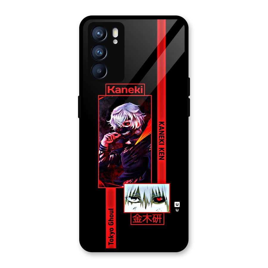 Tokyo Ghoul Kaneki Art Glass Back Case for Oppo Reno6 5G