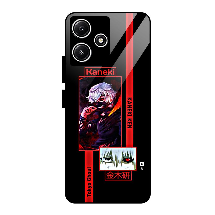 Tokyo Ghoul Kaneki Art Glass Back Case for Poco M6 Pro