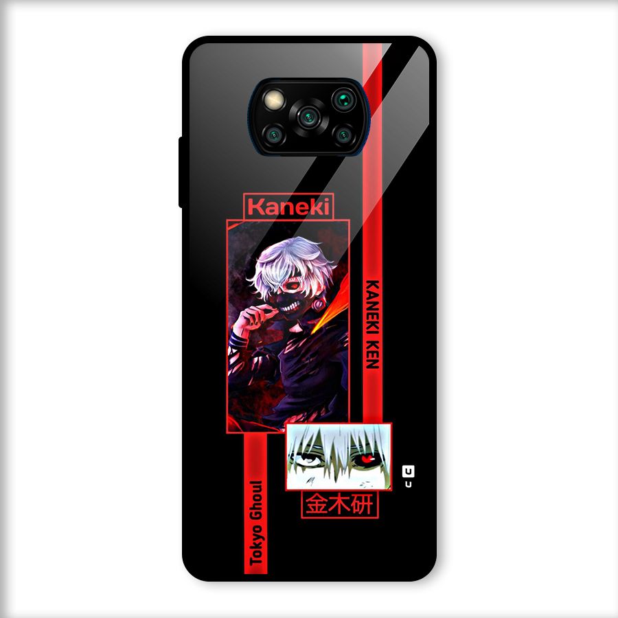 Tokyo Ghoul Kaneki Art Glass Back Case for Poco X3