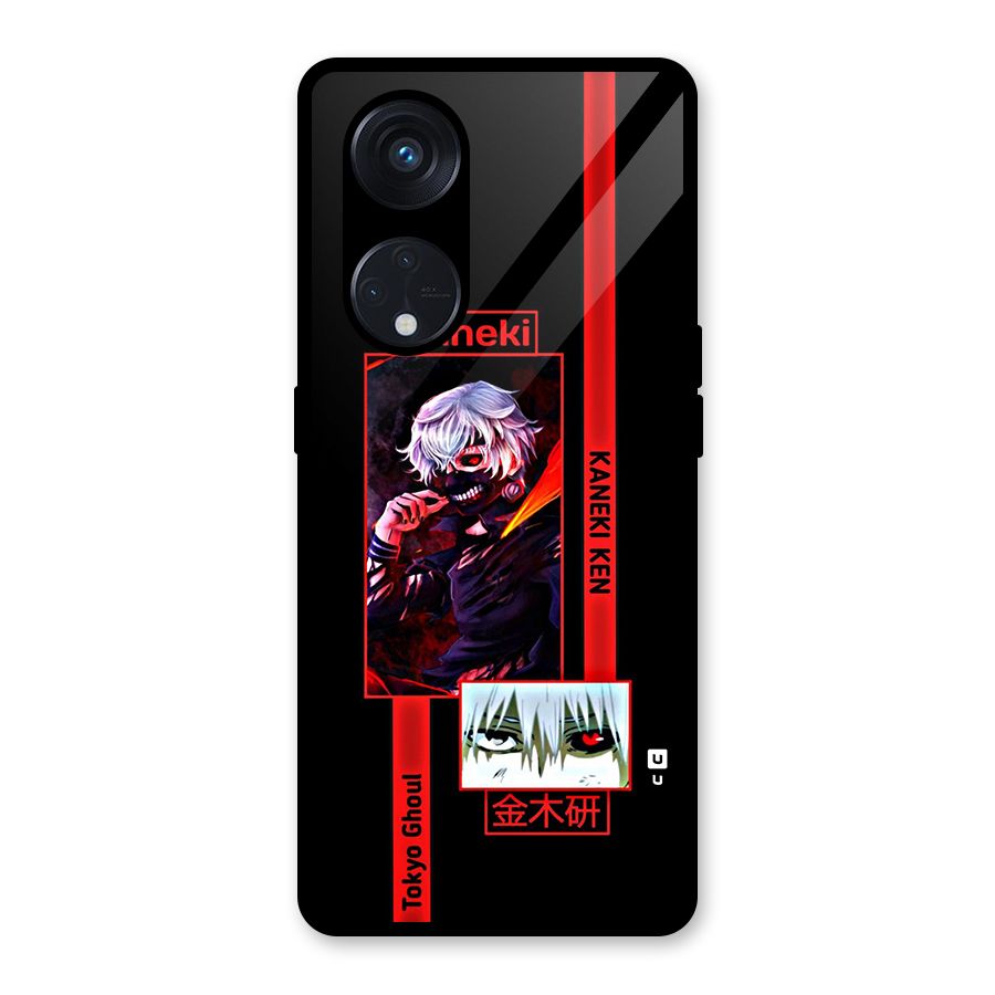 Tokyo Ghoul Kaneki Art Glass Back Case for Reno8 T 5G