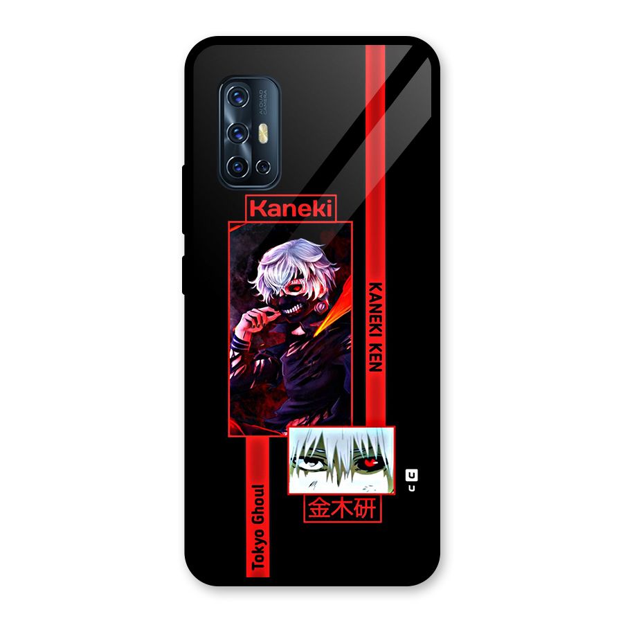 Tokyo Ghoul Kaneki Art Glass Back Case for Vivo V17