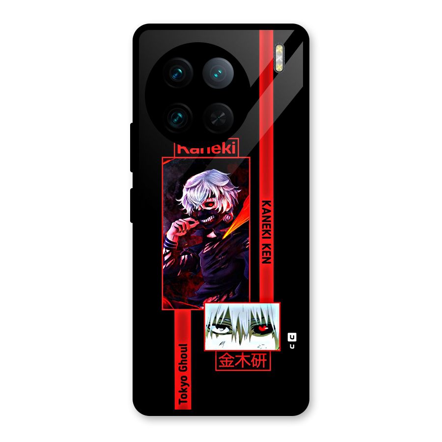 Tokyo Ghoul Kaneki Art Glass Back Case for Vivo X90 Pro