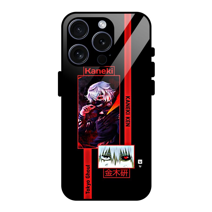Tokyo Ghoul Kaneki Art Glass Back Case for iPhone 15 Pro