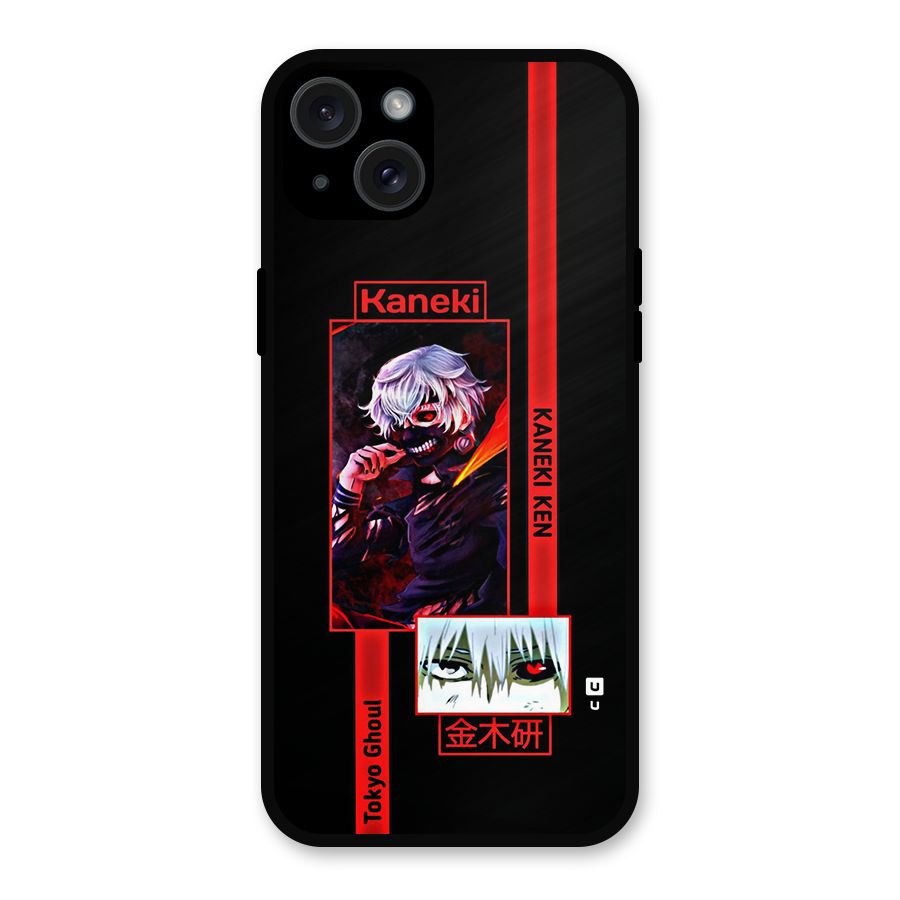 Tokyo Ghoul Kaneki Art Metal Back Case for iPhone 15 Plus