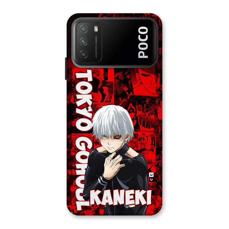 Tokyo Ghuoul Kaneki Back Case for Poco M3