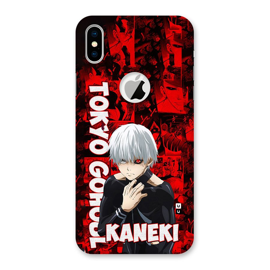 Tokyo Ghuoul Kaneki Back Case for iPhone X Logo Cut