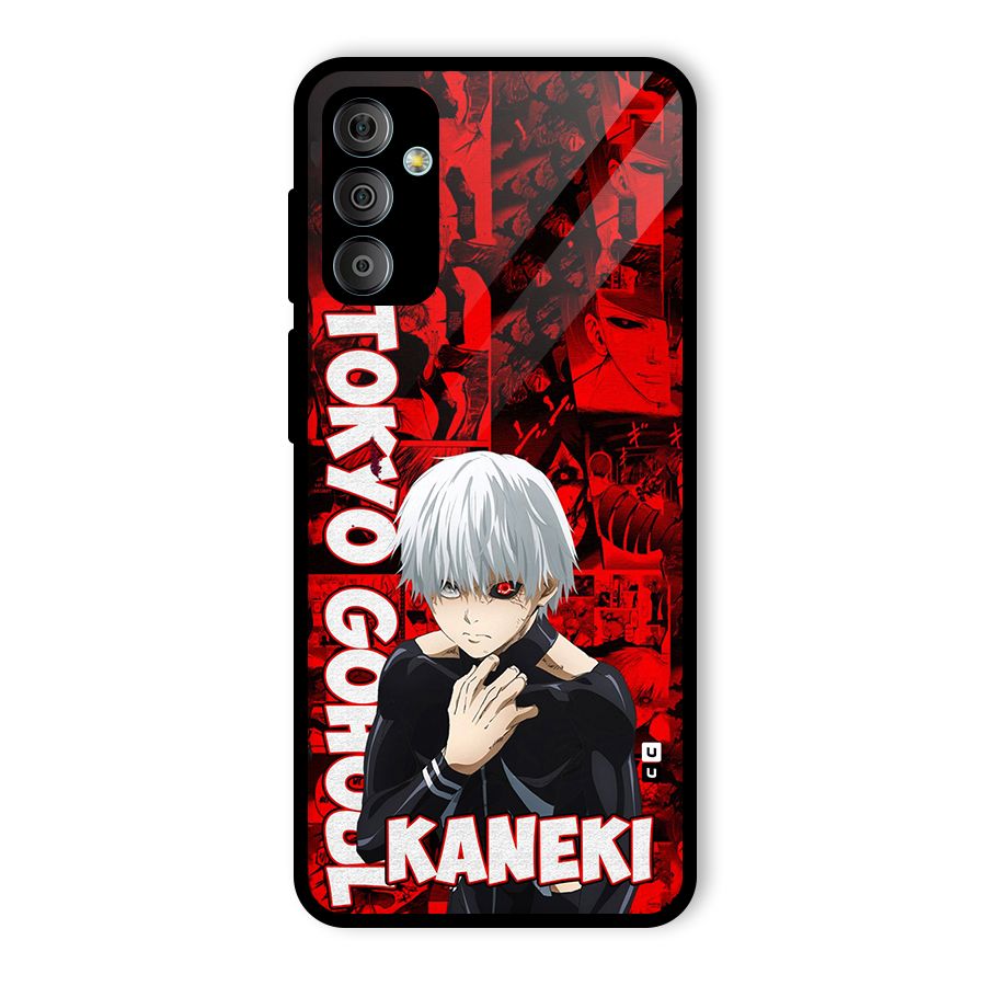 Tokyo Ghuoul Kaneki Glass Back Case for Galaxy F23