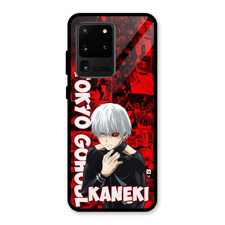 Tokyo Ghuoul Kaneki Glass Back Case for Galaxy S20 Ultra