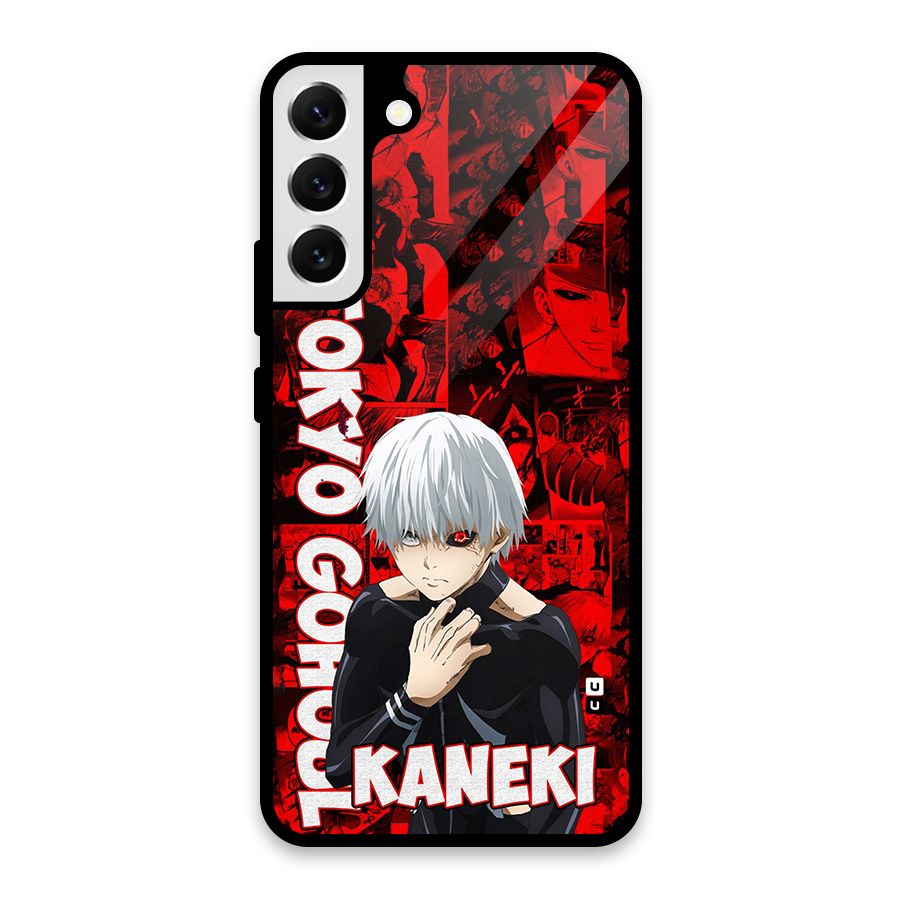 Tokyo Ghuoul Kaneki Glass Back Case for Galaxy S22 Plus 5G
