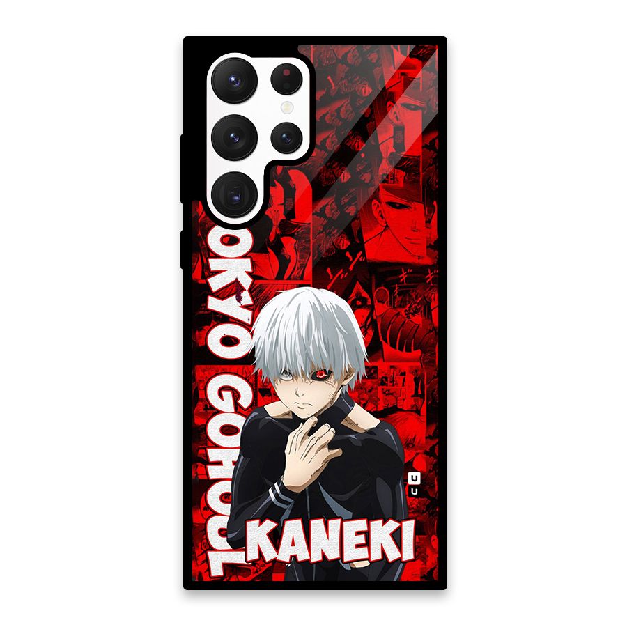 Tokyo Ghuoul Kaneki Glass Back Case for Galaxy S22 Ultra 5G