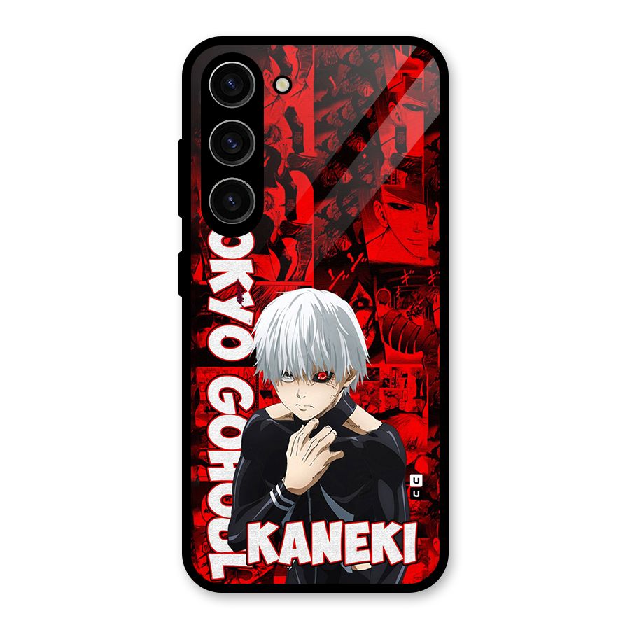 Tokyo Ghuoul Kaneki Glass Back Case for Galaxy S23