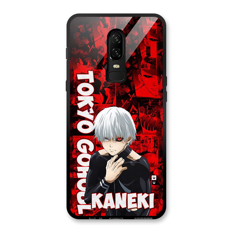 Tokyo Ghuoul Kaneki Glass Back Case for OnePlus 6