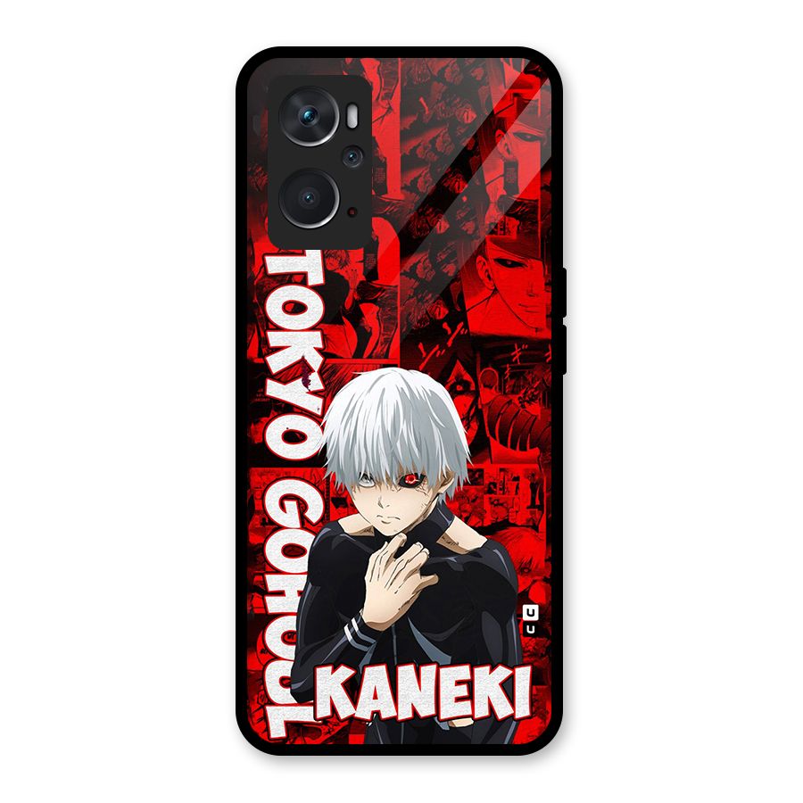 Tokyo Ghuoul Kaneki Glass Back Case for Oppo K10 4G