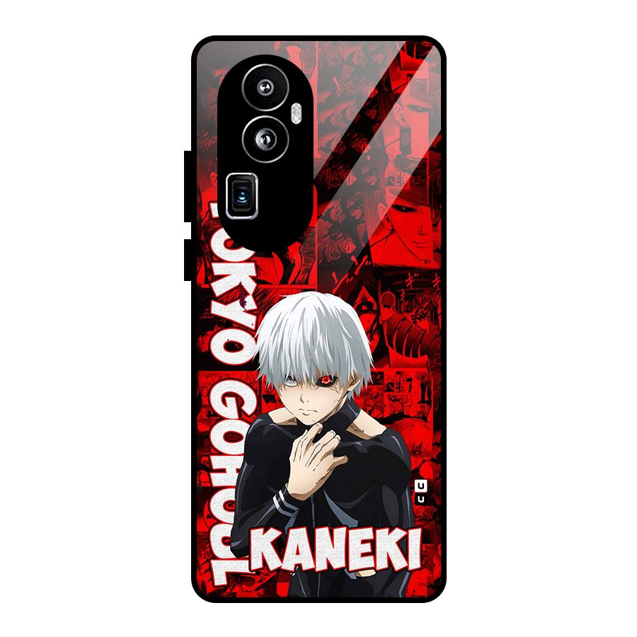 Tokyo Ghuoul Kaneki Glass Back Case for Oppo Reno10 Pro Plus